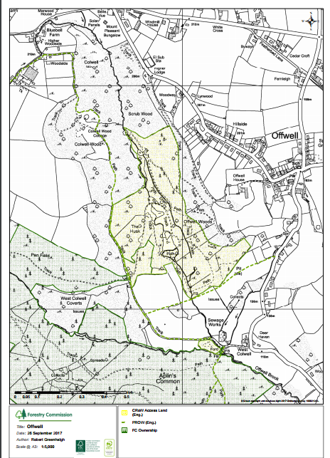 Map of the Centre and surroundings.