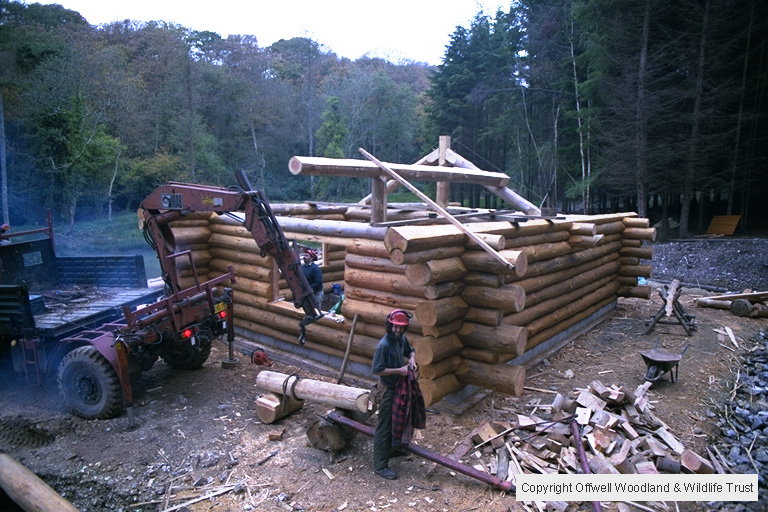 Log Cabin Roof Construction.