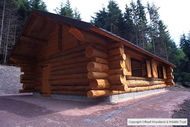 Construction of Log Cabin complete.